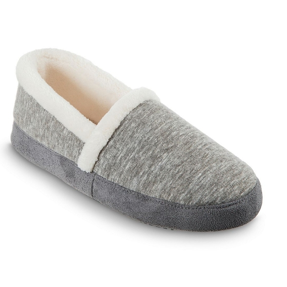 Isotoner Heather knit memory foam slipper L (8-9)